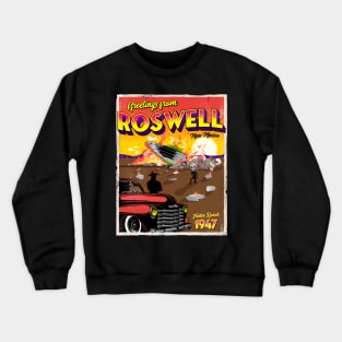 Greetings from Roswell 1947 UFO Crash Crewneck Sweatshirt